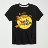 Air Waves Little & Big Kid Boys Crew Neck Short Sleeve Regular Fit Pete The Cat Graphic T-shirt In Black