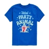 Air Waves Little & Big Kid Boys Crew Neck Short Sleeve Regular Fit Spongebob Graphic T-shirt In Blue