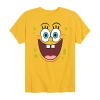 Air Waves Little & Big Kid Boys Crew Neck Short Sleeve Regular Fit Spongebob Graphic T-shirt In Yellow