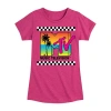 Air Waves Little & Big Kid Girls Crew Neck Short Sleeve Regular Fit Mtv Graphic T-shirt In Pink