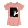 Air Waves Little & Big Kid Girls Crew Neck Short Sleeve Regular Fit Whitney Houston Graphic T-shirt In Pink