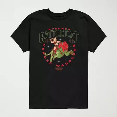 Air Waves Masters Of The Universe Little & Big Kid Boys Crew Neck Short Sleeve Regular Fit Graphic T-shirt In Black
