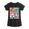 Air Waves No Tricks Just Treats Big Kid Girls Crew Neck Short Sleeve My Little Pony T-shirt In Black