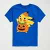 Air Waves Pikachu Little & Big Kid Boys Crew Neck Short Sleeve Regular Fit Pokeman Graphic T-shirt In Animal Print