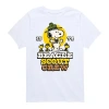 Air Waves Snoopy Little & Big Kid Boys Crew Neck Short Sleeve Regular Fit Peanuts Graphic T-shirt In Green