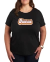 AIR WAVES TRENDY PLUS SIZE ASTROLOGY TAURUS GRAPHIC T-SHIRT