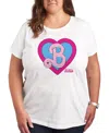 Air Waves Trendy Plus Size Barbie Graphic T-shirt In White