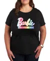 Air Waves Trendy Plus Size Barbie Graphic T-shirt In Black