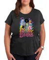 Air Waves Trendy Plus Size Barbie Graphic T-shirt In Gray
