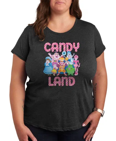 Air Waves Trendy Plus Size Graphic T-shirt In Gray