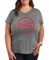 Air Waves Trendy Plus Size Well, My Stars Americana Graphic T-shirt In Gray