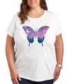 Air Waves Trendy Plus Size Graphic T-shirt In White