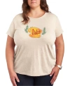 AIR WAVES TRENDY PLUS SIZE GILMORE GIRLS LUKE'S GRAPHIC T-SHIRT