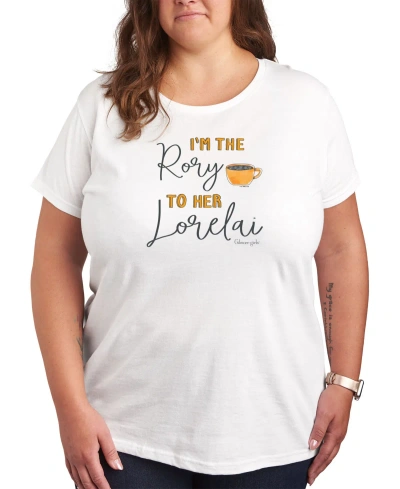 Air Waves Trendy Plus Size Gilmore Girls Graphic T-shirt In White