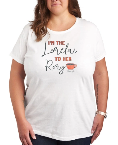 Air Waves Trendy Plus Size Gilmore Girls Graphic T-shirt In White