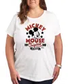 Air Waves Trendy Plus Size Graphic T-shirt In White
