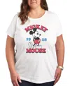 Air Waves Trendy Plus Size Graphic T-shirt In White