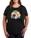 AIR WAVES AIR WAVES TRENDY PLUS SIZE MINNIE MOUSE EARTH DAY GRAPHIC T-SHIRT