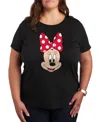Air Waves Trendy Plus Size Graphic T-shirt In Black