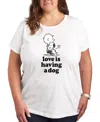 Air Waves Trendy Plus Size Graphic T-shirt In White