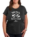 Air Waves Trendy Plus Size Graphic T-shirt In Gray