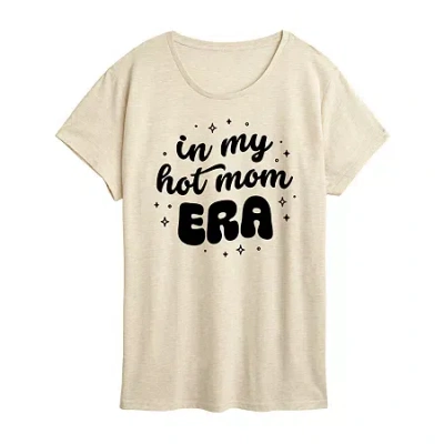 Air Waves Womens Crew Neck Short Sleeve Regular Fit Graphic T-shirt In Neutral