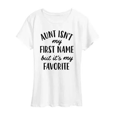 Air Waves Womens Crew Neck Short Sleeve Regular Fit Graphic T-shirt In White