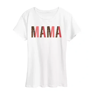 Air Waves Womens Crew Neck Short Sleeve Regular Fit Graphic T-shirt In White