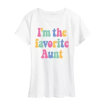Air Waves Womens Crew Neck Short Sleeve Regular Fit Graphic T-shirt In Multi