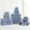 Aircloud 18-pc. Solid Bath Towel Set In Blue