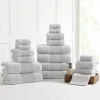 Aircloud 18-pc. Solid Bath Towel Set In Gray
