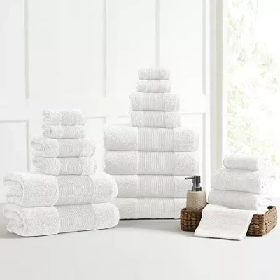 Aircloud 18-pc. Solid Bath Towel Set In Beige