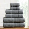 Aircloud 6-pc. Quick Dry Solid Bath Towel Set In Black