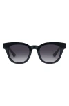 Aire 50mm Dorado D-frame Sunglasses In Black
