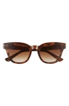 Aire 50mm Dorado D-frame Sunglasses In Brown