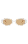 Aire Affinity 52mm Oval Sunglasses In Yellow Marble