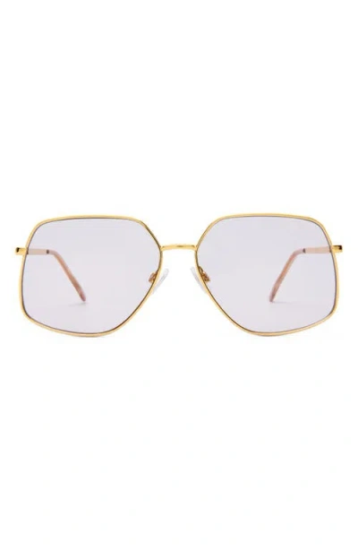 Aire Altair Angular 70s Aviator Sunglasses In Neutral