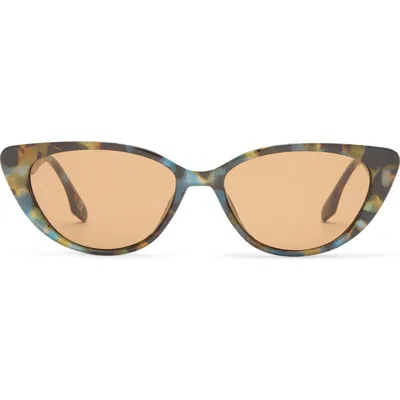 Aire Amalthea 55mm Cat Eye Sunglasses In Galaxy Tort/brown Mono