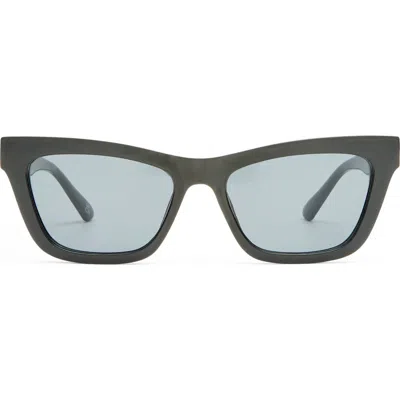 Aire Amplitude 52mm Cat Eye Sunglasses In Black