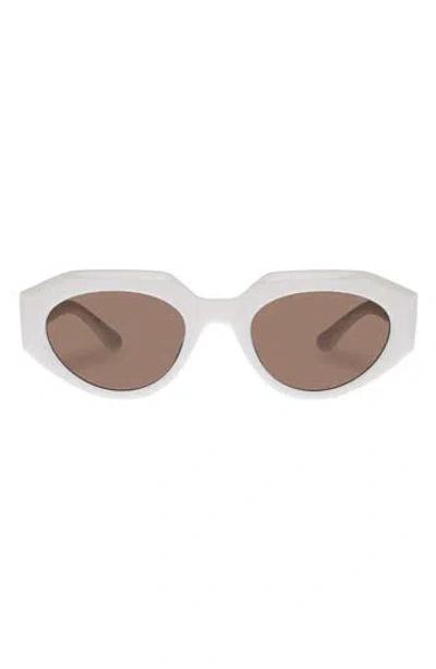 Aire Aphelion 51mm Octagon Sunglasses In Ivory White