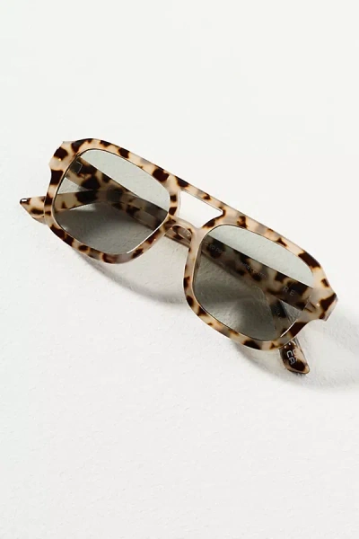 Aire Aquarius Translucent Aviator Sunglasses In Brown