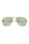 Aire Cadent 54mm Aviator Sunglasses In Neutral