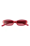 Aire Caellum Oval Sunglasses In Red