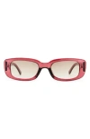 Aire Ceres 51mm Rectangular Sunglasses In Burgundy