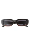 Aire Ceres 51mm Rectangular Sunglasses In Black