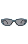 Aire Ceres 51mm Rectangular Sunglasses In Blue