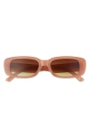 Aire Ceres 51mm Rectangular Sunglasses In Caramel