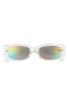 Aire Ceres 51mm Rectangular Sunglasses In Clear