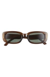 Aire Ceres 51mm Rectangular Sunglasses In Khaki/green Mono