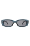 Aire Ceres 51mm Rectangular Sunglasses In Navy